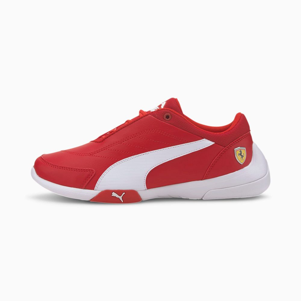 Puma Scuderia Ferrari Kart Cat III Fiú Motorsport Cipő - Fehér ( Hungary - RZTJO1093 )